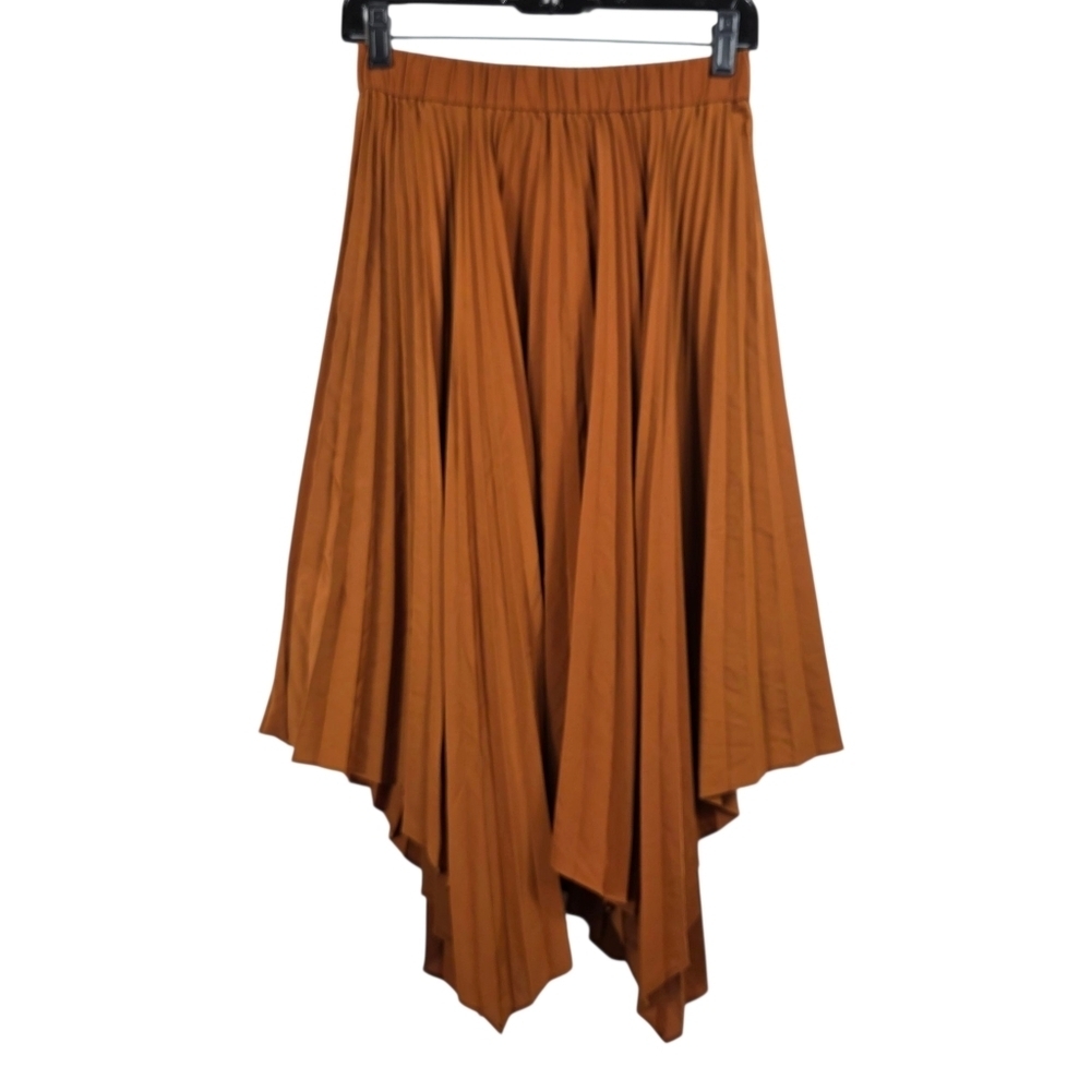 JW Anderson x uniqlo Pleated asymmetrical mid length skirt - Picture 2 of 4
